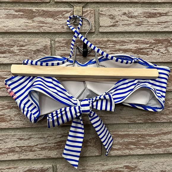 Blue, White and Pink Bikini Top - Picture 5 of 13
